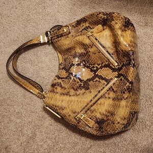 Michael Kors snakeskin-print purse, NWOT